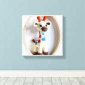 Toile Wonder Wall Art Giraffe Whimsical (Insitu (Plancher de Bois))