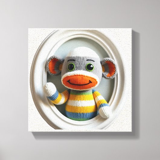 Toile Wonder Wall Art Joyeux singe (Recto)