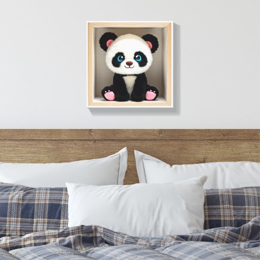 Toile Wonder Wall Art Panda Cuddle Buddy (Insitu(Chambre))