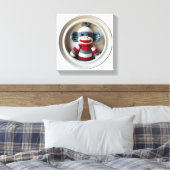 Toile Wonder Wall Art Stried Sock Monkey Délice (Insitu(Chambre))