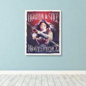 Toile Wonder Woman Lutte Pour La Justice (Insitu (Plancher de Bois))