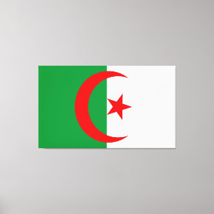 Toile wonderfuom design of an algeriflag