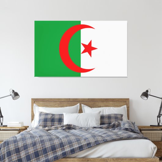 Toile wonderfuom design of an algeriflag (Insitu(Chambre))