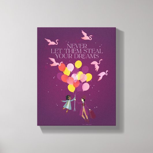 Toile Wonka "Ne les laissez jamais voler vos rêves" (Recto)