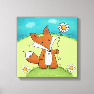 Toile Woodland Fox Little Love for You