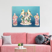 Toile Worcester de Turk et son compagnon avec les oiseau (Insitu(Salon))