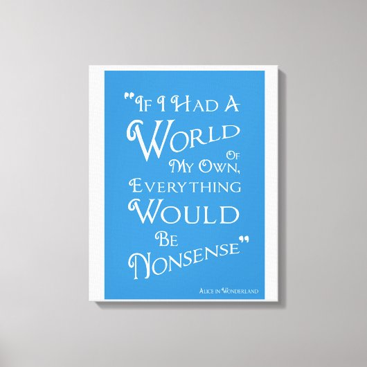 Toile World of My Own - Alice Canvas Imprimer (Recto)