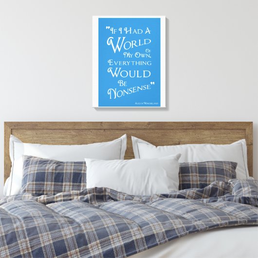 Toile World of My Own - Alice Canvas Imprimer (Insitu(Chambre))