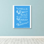 Toile World of My Own - Alice Canvas Imprimer (Insitu (Plancher de Bois))