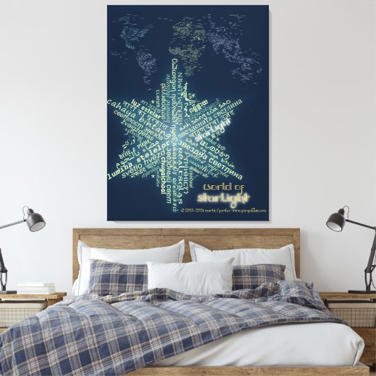 Toile World of Starlight Canvas Print (Insitu(Chambre))