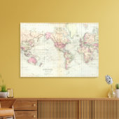 Toile World, projection de Mercator 2 (Insitu(Salon))