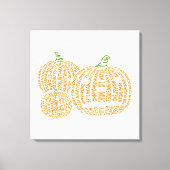 Toile World Word Citrouille Impression (Recto)