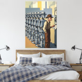 Toile WPA Inspired AI Workers (Insitu(Chambre))