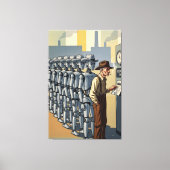 Toile WPA Inspired AI Workers (Recto)