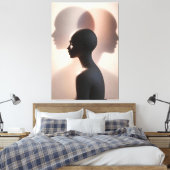 Toile Wrapped Canvas, Size: 10.00" x 8.00" (Insitu(Chambre))