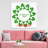Toile Wreath de la Saint Patrick Thunder_Cove (Insitu(Salon))