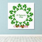 Toile Wreath de la Saint Patrick Thunder_Cove (Insitu (Plancher de Bois))