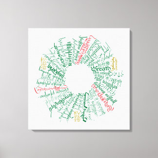 Toile Wreath Word Word Word Imprimer
