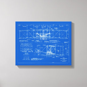 Toile Wright Bros Plan directeur "Circulaire" 1903