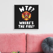 Toile WTF Où est le pompier ? (Insitu(Salon))
