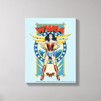 Toile WW84 | Retro Comic Wonder Woman Badge de caractère