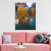 Toile Wynken, Blynken et Nod, 1905 par Maxfield Parrish (Insitu(Salon))