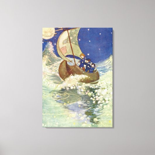 Toile Wynken, Blynken et Nod de Willie Pogány (Recto)