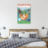 Toile WyomingYellowstone Collage (Insitu(Chambre))