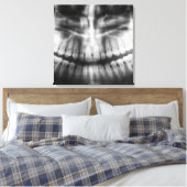 Toile X-Ray Teeth Bouche sourire noir et blanc (Insitu(Chambre))