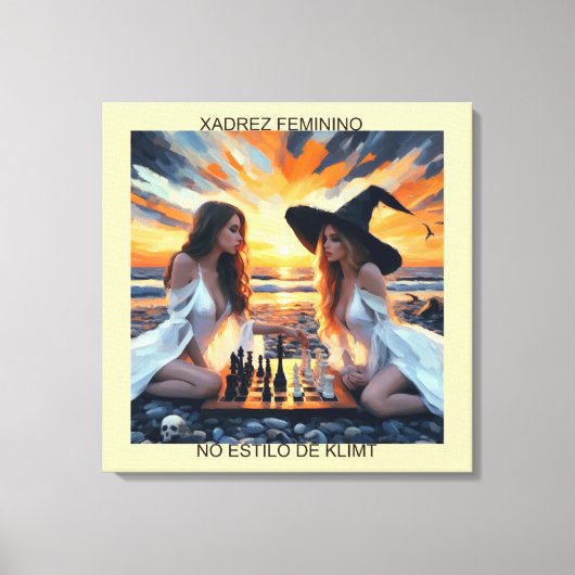 Toile XADREZ FEMININO - Impressão em tela (Recto)