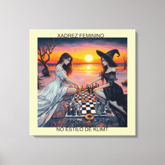 Toile XADREZ FEMININO - Impressão em tela (Recto)
