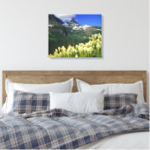 Toile Xerophyllum de Logan Pass dans le parc national de (Insitu(Chambre))