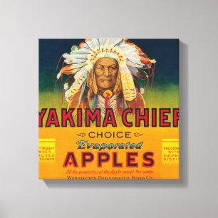 Toile Yakima Apple en chef marquent - Yakima, WA