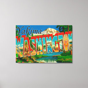 Toile Yakima, Washington - Scènes de grandes lettres