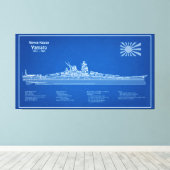 Toile Yamato - Plan de plan d'expédition ABD (Insitu (Plancher de Bois))