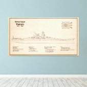 Toile Yamato - Plan directeur des navires SD (Insitu (Plancher de Bois))