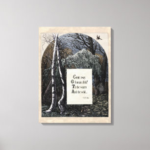 Toile Yeats "toile d'art victorienne de l'enfant volé"