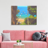 Toile Yelapa Mexique Plage Côtière 1017 Art (Insitu(Salon))