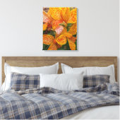 Toile Yellow Canna Lily with Red Speckles Floral (Insitu(Chambre))