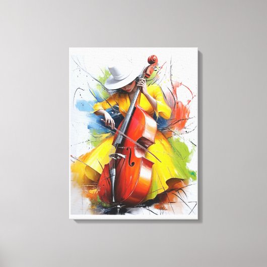 Toile “Yellow Muse Melody” (Recto)