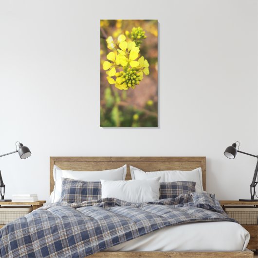 Toile yellow tiny flower spring flora collection (Insitu(Chambre))