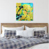 Toile Yellow Wattle art natif de l'Australie (Insitu(Chambre))