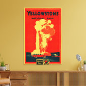 Toile Yellowstone, Ancienne affiche publicitaire fidèle (Insitu(Salon))