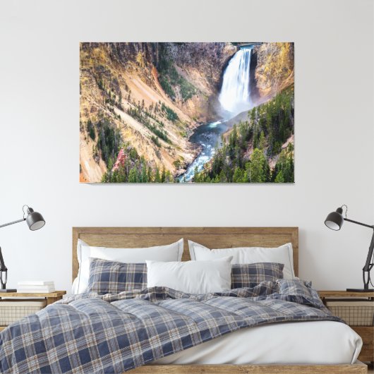 Toile Yellowstone Lower Falls Canvas Art (Insitu(Chambre))