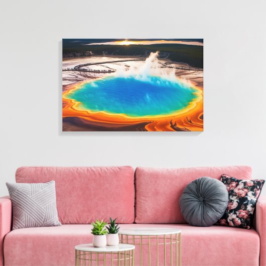Toile Yellowstone Prismatic Hot Pot Canvas Art (Insitu(Salon))