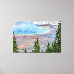Toile Yellowstone Prismatic Hot Spring Canvas Art