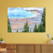 Toile Yellowstone Prismatic Hot Spring Canvas Art (Insitu(Salon))