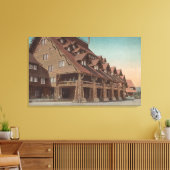 Toile Yellowstone, WY - Entrée de la Old Faithful Inn (Insitu(Salon))