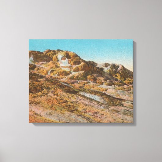 Toile Yellowstone, WYView de Jupiter Terrace (Recto)