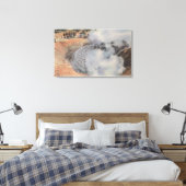 Toile Yellowstone, WYView du cratère du volcan de boue (Insitu(Chambre))